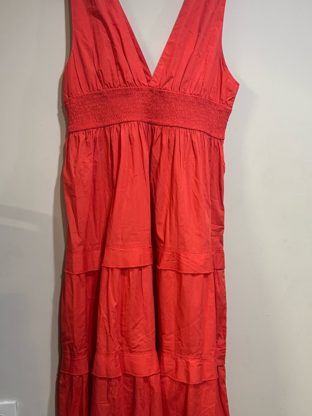 Abercrombie & Fitch Bright Orange Sleeveless Maxi Dress - Picture 4 of 11
